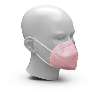 FFP2 NR Atemschutzmaske Colour rosa, ohne Ventil, 5-lagig, Hochwertige Mundschutzmaske Made in Germany, 1 Packung = 10 Stück, Maske rosa