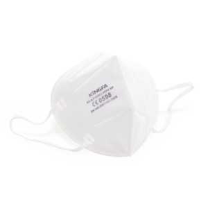 KingFA KF-AF10 SC FFP2 NR Partikelfilter Halbmaske, ohne Ventil, Filtrierende Atemschutzmaske ideal zum Schutz gegen Partikel, 1 Packung = 6 Stück, einzeln verpackt, weiß