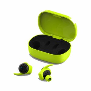 4Sport TWE-300 Wireless Earbuds Kopfhörer In-Ear Headset mit aufladbarem Case Sport mit Mikrofon kompatibel mit Smartphone Grün - Forever