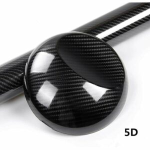 5D-Vinylfolie (2 Stück), selbstklebender 5D-Carbonfaser-Aufkleber für Auto, hintere Smartphone-Hülle, Motorrad, Fahrzeug,