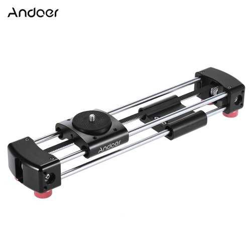 Andoer GT-V250 Mini Manual Track Slider-Kamera Video-Slider 365mm Doppel Gleitstrecke für GoPro Action-Kamera Smartphone Pocket-Kamera Mini-Spiegelreflexkameras