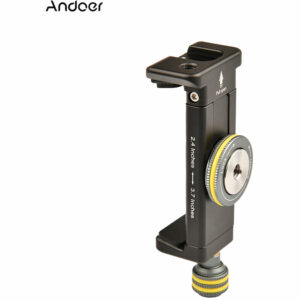 Andoer - Smartphone-Halter Clamp Stativhalterung mit Standard Arca Swiss Mount Dreifache 1/4-Zoll-Gewinde Kaltschuhhalterung für Videotelefonmikrofon