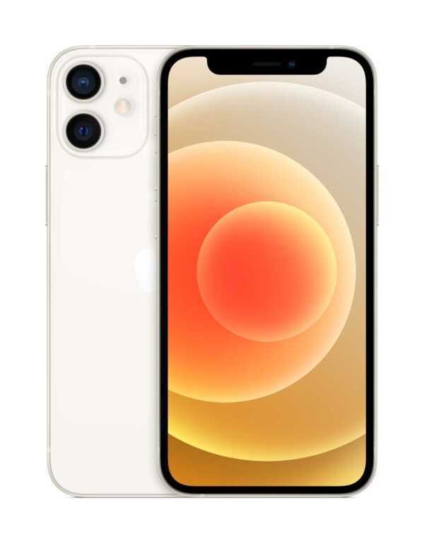 Apple iPhone 12 mini - Smartphone - Dual-SIM - 5G NR - 128GB - CDMA / GSM - 5.4 - 2340 x 1080 Pixel (476 ppi (Pixel pro )) - Super Retina XDR Display (12 MP Vorderkamera) - 2 x Rückkamera - weiß (MGE43ZD/A)