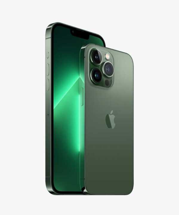 Apple iPhone 13 Pro - 5G Smartphone - Dual-SIM - 512GB - OLED-Display - 6.1 - 2532 x 1170 Pixel (120 Hz) - Triple-Kamera 12 MP, 12 MP, 12 MP - front camera 12 MP - Alpine Green (MNE43ZD/A)