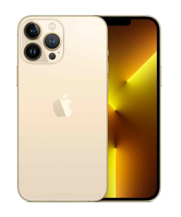 Apple iPhone 13 Pro Max - Smartphone - Dual-SIM - 5G NR - 512GB - 6.7 - 2778 x 1284 Pixel (458 ppi (Pixel pro )) - Super Retina XDR Display with ProMotion - Triple-Kamera 12 MP Frontkamera - Gold (MLLH3ZD/A)