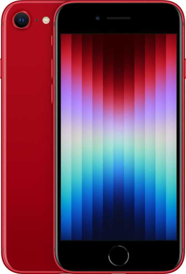 Apple iPhone SE (3rd generation) - (PRODUCT) RED - 5G Smartphone - Dual-SIM - 64GB - LCD-Anzeige - 4.7 - 1334 x 750 Pixel - rear camera 12 MP - front camera 7 MP - Rot (MMXH3ZD/A)