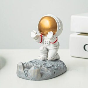 Astronaut Space Man Spielzeug Figur Handyständer, Tablets Smartphone Halterung, Fernbedienung