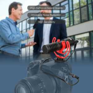 BY-MM1+ Professionelles Video-Audio-Aufnahmemikrofon On-Camera-Mikrofon Superniere Aufnahmemuster Kondensatormikrofone fur Smartphone DSLR DV