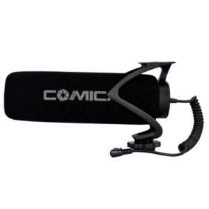 COMICA CVM-V30 LITE Mikrofon mit Super-Niere Polar Muster Cold-Schuh-Design Kondensator MIC für Smartphone-Kamera Schwarz