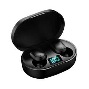 E6S BT5.1 Drahtlose Kopfhörer 6D HiFi Stero Sound IPX4 Wasserdichter, schweißfester In-Ear-Ohrhörer Smart Touch Control Zweikanal-Anruf Typ-C-Bass-Sport-Headset Kompatibel mit Andriod iOS und anderen BT-Geräten für alle Smartphones