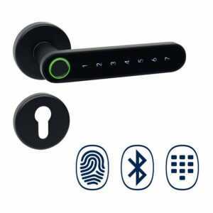 Felgner - ► digitaler Türbeschlag Smart Handle - Schwarz Fingerabdruck, Smartphone oder Pin Code