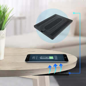 Long distance 30mm wireless smartphone charger under the table for hotel restaurant coffee shop