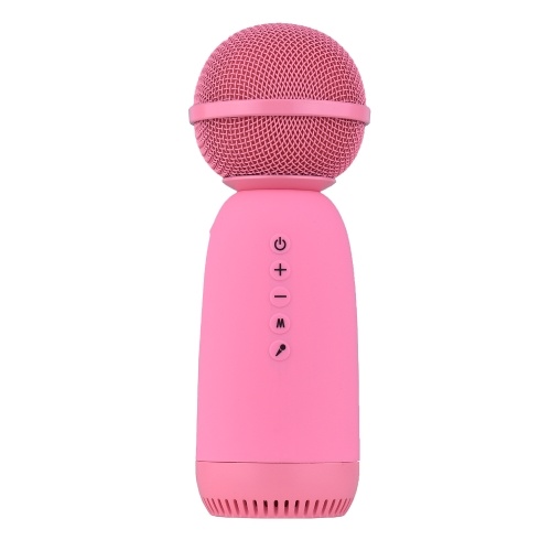 Muslady MC-001 Drahtloses BT-Mikrofon Tragbares tragbares Karaoke-Handmikrofon mit integriertem Lautsprecher Kompatibel mit Smartphone-Tablet-Computer zum Singen von Live-Streaming