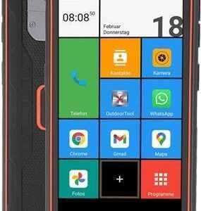 OLYMPIA TREK Outdoor-Smartphone schwarz-orange 32 GB (2288)