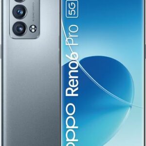 OPPO Reno6 Pro 5G - 5G Smartphone - Dual-SIM - RAM 12 GB / 256 GB - OLED-Display - 6.55 - 2400 x 1080 Pixel (90 Hz) - Triple-Kamera 50 MP, 16 MP, 13 MP, 2 MP - front camera 32 MP - lunar-grau