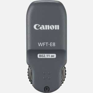 Ob am Set oder ganz spontan: Mit dem WFT-E8B Wireless File Transmitter.sind Sie immer gut verbunden. Dank schneller Datenbertragung und sicherer FTP-bertragung sind Sie fr jede Aufnahmen bestens vorbereitet. ber die WFT-Server-Funktion im Browser oder ber die Smartphone oder Tablet App knnen Sie die Aufnahme fernbedienen und die Bilder betrachten. Vorteile Schnellere Datenbertragung Untersttzung des IEEE 802.11ac Standards Bis zu 10 Kameras lassen sich ber eine Entfernung von bis zu 100 Metern auslsen Mit einem Smartphone oder Tablet auf dem die Canon Camera Connect App installiert ist, lsst sich die Kamera fernsteuern und die Aufnahmen knnen direkt auf das Mobilgert bertragen werden ber die WFT-Serveroption lsst sich die Aufnahmen fernauslsen und die Kameraeinstellungen, die Livebildansicht und Bildwiedergabe knnen ferngesteuert werden Sichere Datenbertragung dank FTP/FTPS Protokoll Lieferumfang WFT-E8B Schutzbeutel Bedienungsanleitung auf CD