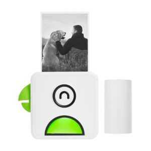 Poooli L1 Pocket Thermofotodrucker 200dpi Tragbarer BT Wireless Receipt Label Sticker Maker für Arbeitsplan Memo Studiennotizen Listen Journaldruck Kompatibel mit Android iOS Smartphone