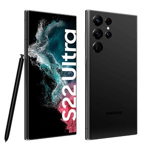 SAMSUNG Galaxy S22 Ultra Dual-SIM-Smartphone phantom schwarz 256 GB