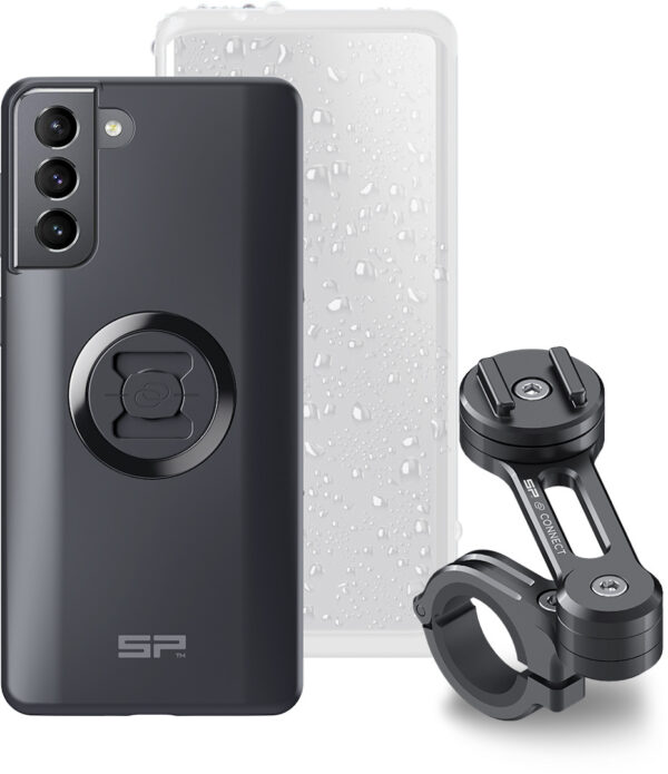 SP Connect Moto Bundle Samsung S21 Smartphone-Halterung, schwarz, schwarz
