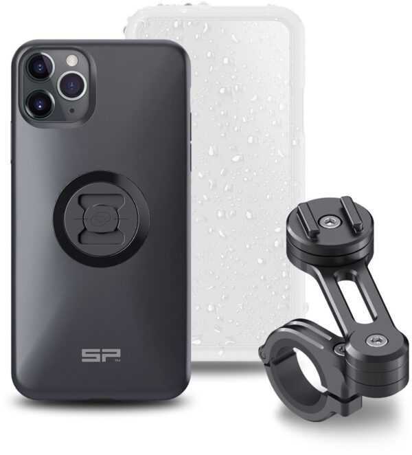 SP Connect Moto Bundle iPhone 11 Pro Max/XS Max Smartphone-Halterung, schwarz, schwarz