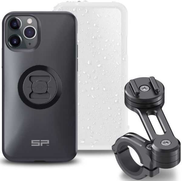 SP Connect Moto Bundle iPhone 11 Pro/XS/X Smartphone-Halterung, schwarz, schwarz