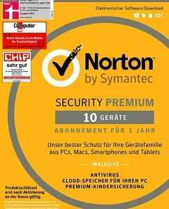 SYMANTEC - Norton Security Premium (10 Geräte - PC/Mac/Smartphone/Tablet) (Code)