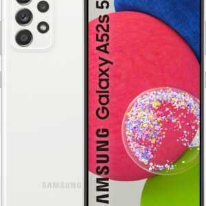Samsung Galaxy A52s 5G - 5G Smartphone - Dual-SIM - RAM 8 GB / 256 GB - microSD slot - OLED-Display - 6.5 - 2400 x 1080 Pixel - 4x x Rückkamera 64 MP, 12 MP, 5 MP, 5 MP - front camera 32 MP - Awesome White