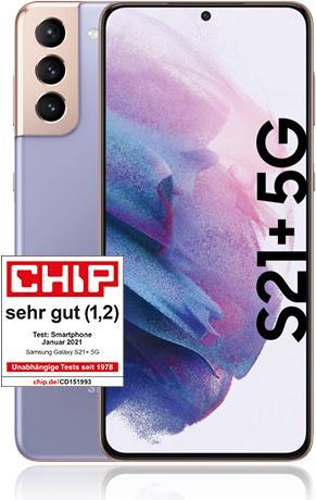 Samsung Galaxy S21+ 5G - Smartphone - Dual-SIM - 5G NR - 256 GB - 6.7 - 2400 x 1080 Pixel (394 ppi (Pixel pro )) - Infinity-O Dynamic AMOLED 2X - RAM 8 GB 10 Megapixel - Triple-Kamera - Android - phantom violet