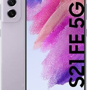 Samsung Galaxy S21 FE 5G - 5G Smartphone - Dual-SIM - RAM 6GB / 128GB - OLED-Display - 6.4 - 2340 x 1080 Pixel (120 Hz) - Triple-Kamera 12 MP, 12 MP, 8 MP - front camera 32 MP - Lavendel (SM-G990BLVDEUE)