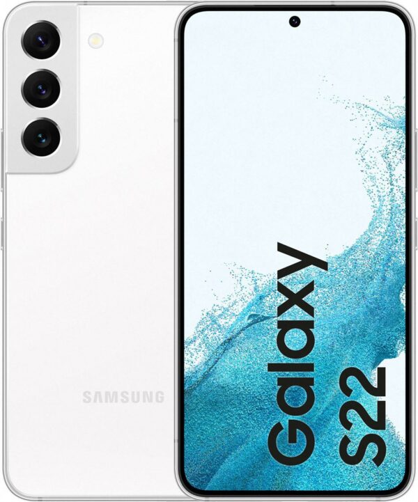 Samsung Galaxy S22 - 5G Smartphone - Dual-SIM - RAM 8 GB / 256 GB - OLED-Display - 6.1 - 2340 x 1080 Pixel (120 Hz) - Triple-Kamera 50 MP, 12 MP, 10 MP - front camera 10 MP - Phantom White