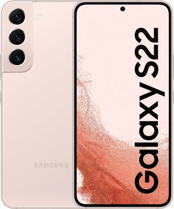 Samsung Galaxy S22 - 5G Smartphone - Dual-SIM - RAM 8 GB / 256 GB - OLED-Display - 6.1 - 2340 x 1080 Pixel (120 Hz) - Triple-Kamera 50 MP, 12 MP, 10 MP - front camera 10 MP - rosa goldfarben