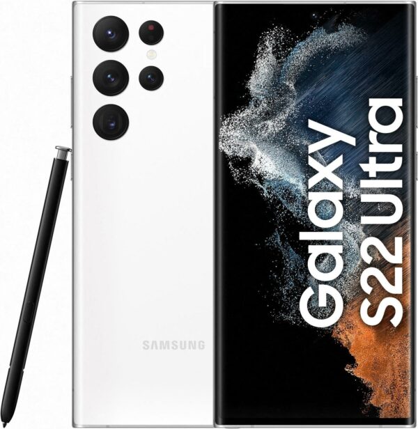 Samsung Galaxy S22 Ultra - 5G Smartphone - Dual-SIM - RAM 12 GB / 512 GB - OLED-Display - 6.8 - 3088 x 1440 Pixel (120 Hz) - 4x x Rückkamera 108 MP, 12 MP, 10 MP, 10 MP - front camera 40 MP - Phantom White