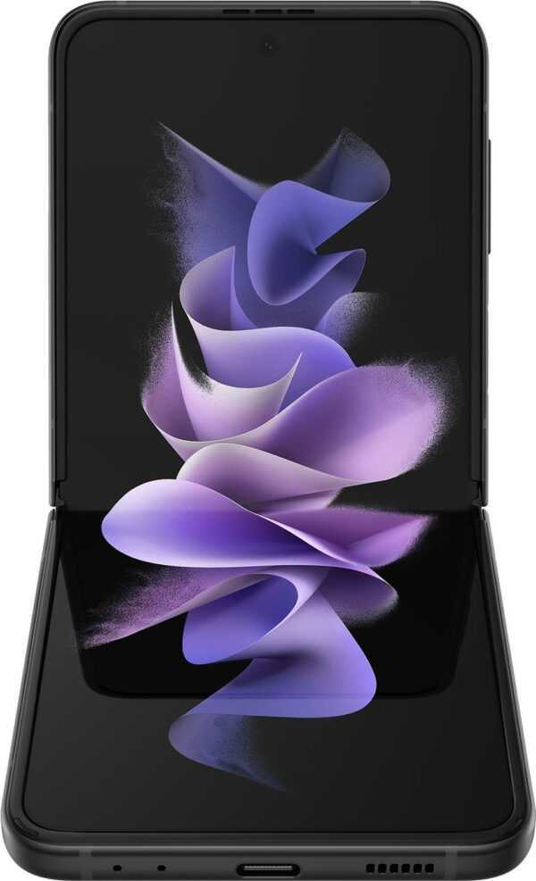 Samsung Galaxy Z Flip3 5G - 5G Smartphone - Dual-SIM - RAM 8GB / 256GB - OLED-Display - 6.7 - 2640 x 1080 Pixel (120 Hz) - 2 x Rückkamera 12 MP, 12 MP - front camera 10 MP - Phantomschwarz (SM-F711BZKFEUB)