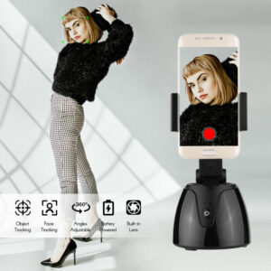 Smartphone 360¡ã Smart Tracking Selfie Stick Halter mit Objektiv 37¡ã Neigung Objektverfolgung Face Tracking mit integriertem Handyhalter Universal