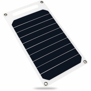 Solarpanel mit USB-Anschluss, monokristalline Silizium-Solarzelle für Outdoor-Camping, Klettern, Wandern, Reisen, kompatibel für iPhone Smartphones,