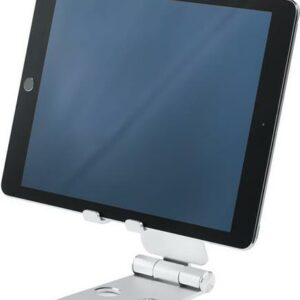 Startech.com Universal Handy und Tablet Halterung – Faltbar – Tablet- / Handyständer – Multi-Winkel – Smartphone Halterung – Schreibtischständer – bis zu 33,00cm (13) – Silber (USPTLSTND)