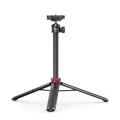 Ulanzi Ausziehbarer Mini-Stativständer Flexibler tragbarer Selfie-Stick mit 360 ° drehbarem Kugelkopf Schnellwechselplatte Telefonclip max. Tragfähigkeit 1,5 kg für Smartphone-Kamera-Live-Streaming-Vlog-Videofotografie
