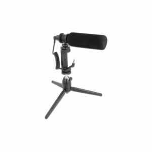 Vlog Shotgun Mikrofon Set für Smartphones und DSLR Kameras (66582) - Delock