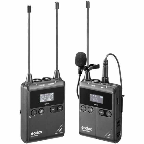 WMicS1 kit1 UHF-Funkmikrofonsystem mit 1 Stuck TX1 Tragbarem Taschensender + 1 Stuck RX1 Tragbarem Empfanger fur Smartphone Kamera Mixer Recorder