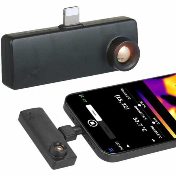 Warmebildkamera Infrarotkamera 80x62 Auflosung -40°C ~ 1000°C mit Hulle fur iOS Smartphone (nicht fur den menschlichen Gebrauch)