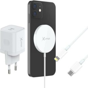 XLayer Magfix Pro - Handy/Smartphone - Lightning - Weiß - Apple - iPhone - iPad or iPod with a Lightning port - as well as Mac or other computers with a USB-C or... - 110 - 240 V (219370)