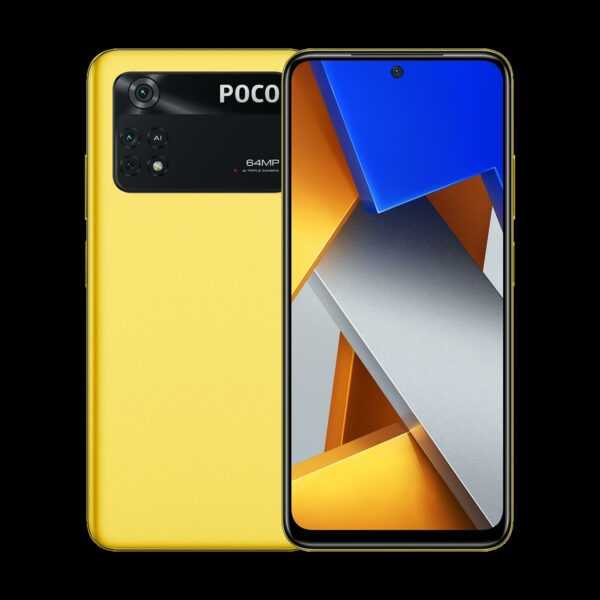 Xiaomi POCO M4 Pro 5G - 5G Smartphone - Dual-SIM - RAM 6GB / 128GB - microSD slot - LCD-Anzeige - 6.6 - 2400 x 1080 Pixel (90 Hz) - 2 x Rückkamera 50 MP, 8 MP - front camera 16 MP - Poco Yellow (38494)