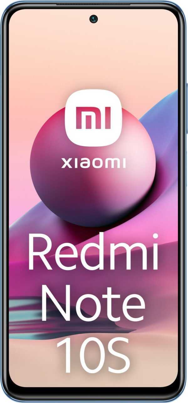 Xiaomi Redmi Note 10S - Smartphone - Dual-SIM - 4G LTE - 128GB - 16,30cm (6,43) - 2400 x 1080 Pixel (409 ppi (Pixel pro )) - AMOLED - RAM 6GB - 4x x Rückkamera 13 MP Frontkamera - Android - Ocean Blue (MZB0933EU)
