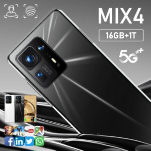 7,3 zoll MIX4 Smartphone 5G 16GB + 1TB 7200mAh 72MP Kamera Entsperrt Handys Telefon Celulares handys