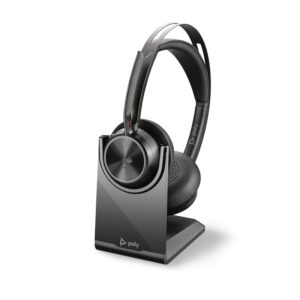 Poly Voyager Focus 2 UC – Headset On-ear Bluetooth USB-A m. Ladestation