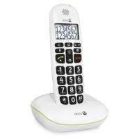 DORO PhoneEasy 110 – Schnurlostelefon mit Rufnummernanzeige/Anklopffunktion – DECTGAP – weiß