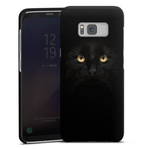 Galaxy S8 Handy Premium Case Smartphone Handyhülle Hülle matt Black Eye Cat Premium Case