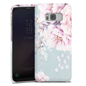 Galaxy S8 Handy Premium Case Smartphone Handyhülle Hülle matt Flower Water Colour Pastel Premium Case