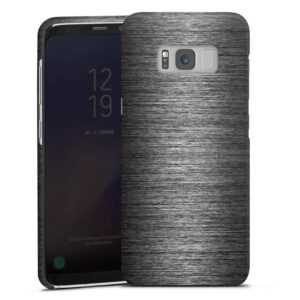 Galaxy S8 Handy Premium Case Smartphone Handyhülle Hülle matt Metallic Look Metal Anthracite Premium Case