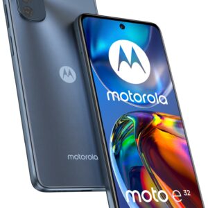 Motorola Moto E32 - 4G Smartphone - Dual-SIM - RAM 4GB / Interner Speicher 64GB - microSD slot - LCD-Anzeige - 6.5 - 1600 x 720 Pixel (90 Hz) - Triple-Kamera 16 MP, 2 MP, 2 MP - front camera 8 MP - Slate Gray (PATR0002SE)